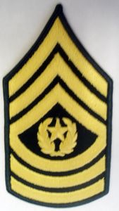 Army Command Sergeant Major Chevron Patch (Pair)