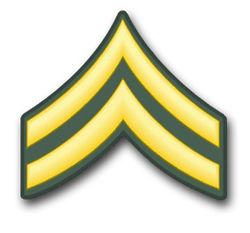 Army Corporal 5.5" Rank Vinyl Transfer Decal
