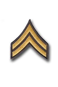 Army Corporal Chevron Patch (Pair)