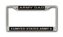 Army "Dad" License Plate Frame