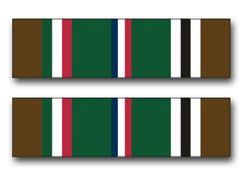 Army European - African - Middle Eastern Campaign Ribbon 3.8" Vinyl Transfer Decal