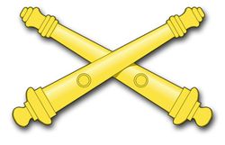 Army Field Artillery Insignia 3.8" Vinyl Transfer Decal