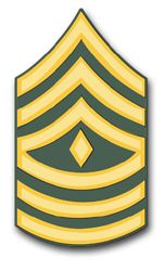 Army First Sergeant 5.5" Rank Vinyl Transfer Decal