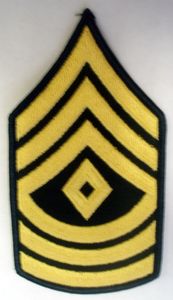 Army First Sergeant Chevron Patch (Pair)