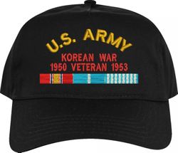 Army Korean War Veteran 1950-1953 Embroidered Cap
