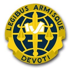 Army Legal Services Agency Unit Crest 3.8" Vinyl Transfer Decal