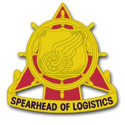 Army Logistics Corps Unit Crest 8" Vinyl Transfer Decal