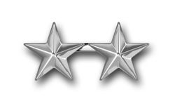 Army Major General Rank Vinyl Transfer Decal