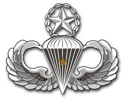 Army Master 1 Combat Jump Wings 5.5" Vinyl Transfer Decal