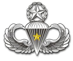 Army Master 5 Combat Jump Wings 8" Vinyl Transfer Decal