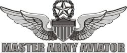 Army Master Aviator Decal Sticker