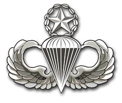 Army Master Parachutist  Wings Vinyl Transfer Decal