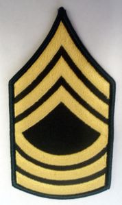 Army Master Sergeant Chevron Patch (Pair)