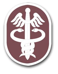 Army Medical Command Patch Vinyl Transfer Decal