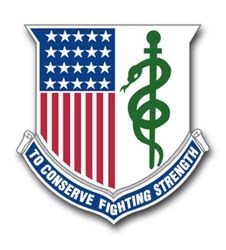 Army Medical Corps Regiment Unit Crest  Vinyl Transfer Decal