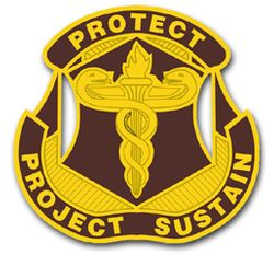 Army Medical Research and Materials Command Unit Crest 11.75" Vinyl Transfer Decal