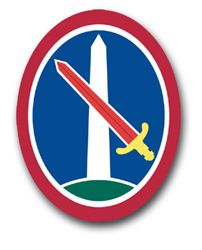 Army Military District of Washington Patch Vinyl Transfer  Decal