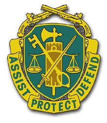 Army Military Police Corps Unit Crest 3.8" Vinyl Transfer Decal