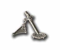 Army Mortar Military Pin