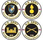 Army MOS Decals