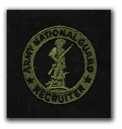 Army National Guard Senior Recruiter Military Patch