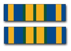 Army Outstanding Volunteer Service Medal Ribbon 3.8" Vinyl Transfer Decal