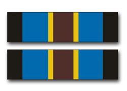 Army Overseas Service Ribbon 10" Vinyl Transfer Decal