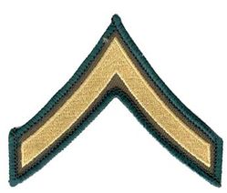 Army Private Chevron Patch (pair)
