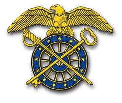 Army Quartermaster Corps 10" Vinyl Transfer Decal