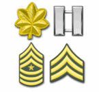 Army Rank Insignia Decals