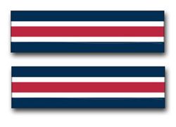 Army Reserve Component Overseas Training Ribbon 8" Vinyl Transfer Decal