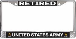 Army 'Retired' License Plate Frame