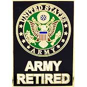 Army Retired Military Lapel Pin