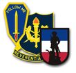 Army School Crest Decals Outside Application