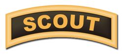 Army Scout Tab Patch 11.75 Vinyl Transfer Decal