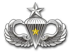 Army Senior 5 Combat Jump Wings 8" Vinyl Transfer Decal