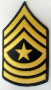 Army Sergeant Major Chevron Patch (Pair)