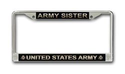 Army Sister License Plate Frame