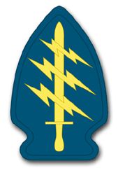 Army Special Forces Command 11.75" Patch Vinyl Transfer Decal