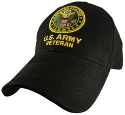 Army Veteran with Logo Adjustable Ball Cap