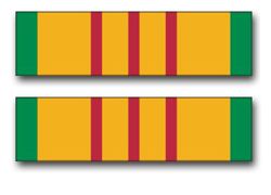 Army Vietnam Service Ribbon 3.8" Vinyl Transfer Decal
