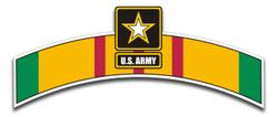 Army Vietnam Veteran 9.5" Die-Cut Vinyl Decal Sticker