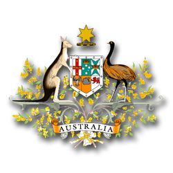 Australia Coat Of Arms 11.75" Vinyl Transfer Decal