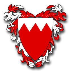 Bahrain Coats Of Arms 3.8" Vinyl Transfer Decal