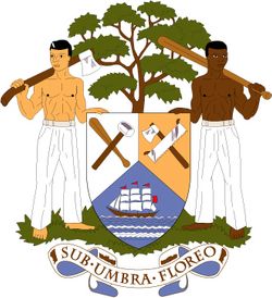 Belize Coats Of Arms 10" Decal
