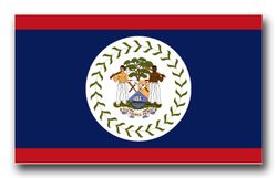 Belize Flag 3.8" Decal