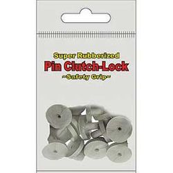 Black Rubber Pin Backs (10 pack)