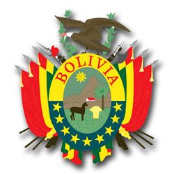 Bolivia Coats Of Arms 10" Decal