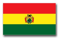 Bolivia Flag 11.75" Decal
