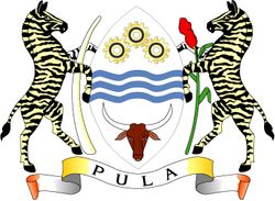 Botswana Coats Of Arms 5.5" Decal